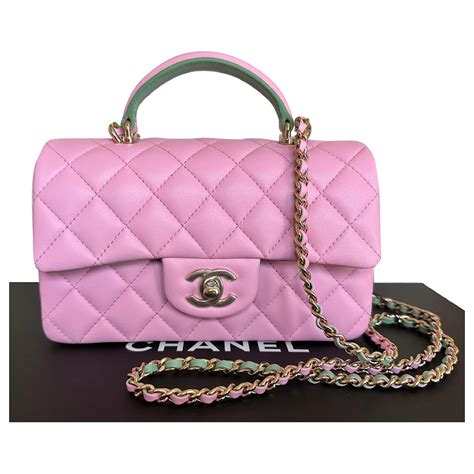 lime green chanel bag|chanel pink ref bag.